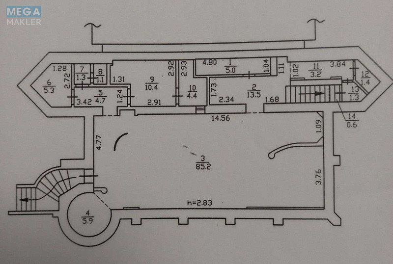 Продаж комерційної нерухомості, 140 кв.м, <a class="location-link" href="/kiev/" title="Недвижимость Київ">Київ</a>, <a class="location-link" href="/kiev/podolskij/" title="Недвижимость Подільський район">Подільський р-н</a>, Василя Порика просп., 7б (изображение 14)
