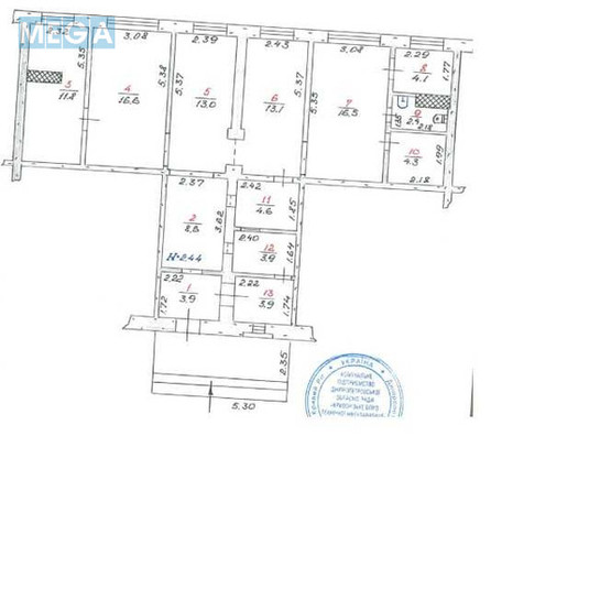 Продаж комерційної нерухомості, 106,70 кв.м, под офис, <a class="location-link" href="/krivoj-rog/" title="Недвижимость Кривий Ріг">Кривий Ріг</a>, Перемоги, 13 (изображение 6)