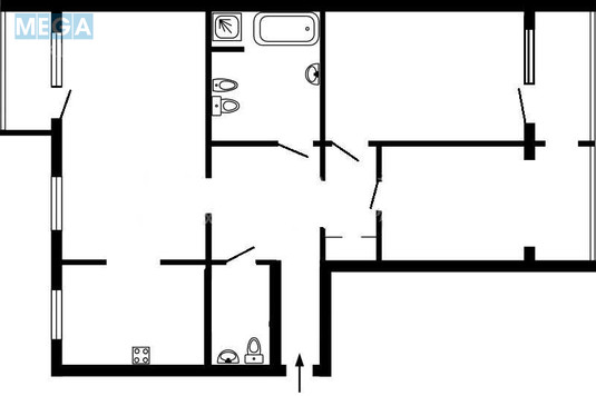 Продаж 3 кімнатної квартири (106/30/37), 13 пов. 16 пов. будинку, <a class="location-link" href="/kiev/" title="Недвижимость Київ">Київ</a>, <a class="location-link" href="/kiev/darnickij/" title="Недвижимость Дарницький район">Дарницький р-н</a>, Анни Ахматової вул., 43 (изображение 5)