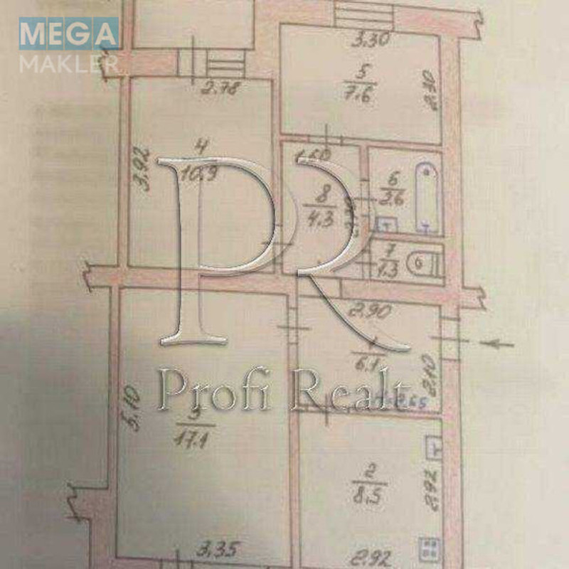 Продаж 3 кімнатної квартири (60/42/9), 2 пов. 5 пов. будинку, <a class="location-link" href="/petrovskoe-selo-kv-kievo-svyatoshinskij-rajon/" title="Недвижимость Петрівське">Петрівське</a>, <a class="location-link" href="/petrovskoe-selo-kv-kievo-svyatoshinskij-rajon/zarechnij/" title="Недвижимость Заречный район">Заречный р-н</a>, Володимирська вулиця, 2Б (изображение 21)