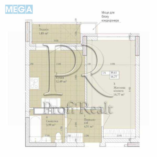 Продаж 1 кімнатної квартири (42/18/12), 22 пов. 26 пов. будинку, <a class="location-link" href="/kiev/" title="Недвижимость Київ">Київ</a>, <a class="location-link" href="/kiev/dneprovskij/" title="Недвижимость Дніпровський район">Дніпровський р-н</a>, Сосюри Володимира вулиця, 6 (изображение 4)