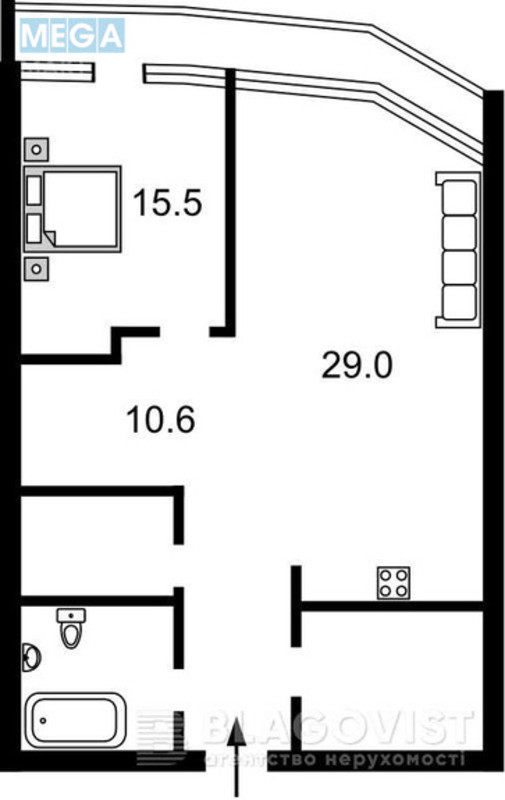 Оренда 2 кімнатної квартири, <a class="location-link" href="/kiev/" title="Недвижимость Київ">Київ</a>, <a class="location-link" href="/kiev/pecherskij/" title="Недвижимость Печерський район">Печерський р-н</a>, Кловський узвіз, 7 (изображение 4)