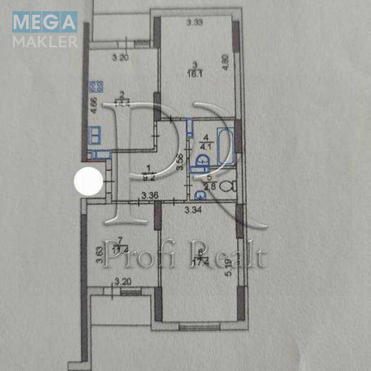Продаж 3 кімнатної квартири (83/45/15), 21 пов. 26 пов. будинку, <a class="location-link" href="/kiev/" title="Недвижимость Київ">Київ</a>, <a class="location-link" href="/kiev/dneprovskij/" title="Недвижимость Дніпровський район">Дніпровський р-н</a>, Каховська вулиця, 62А (изображение 21)