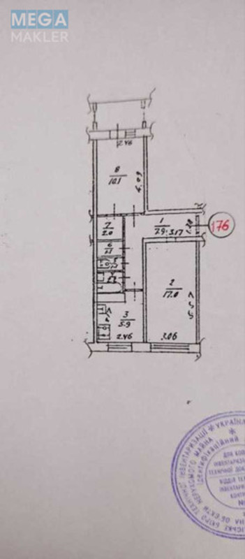 Продаж 2 кімнатної квартири (51/27/7), 3 пов. 9 пов. будинку, <a class="location-link" href="/kiev/" title="Недвижимость Київ">Київ</a>, <a class="location-link" href="/kiev/svyatoshinskij/" title="Недвижимость Святошинський район">Святошинський р-н</a>, Зодчих ул., 30 (изображение 11)
