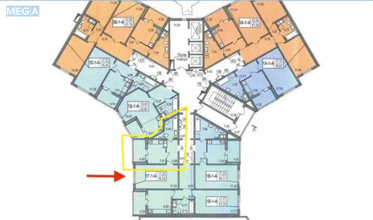 Продаж 1 кімнатної квартири (36/17/7), 18 пов. 24 пов. будинку, <a class="location-link" href="/kiev/" title="Недвижимость Київ">Київ</a>, <a class="location-link" href="/kiev/desnyanskij/" title="Недвижимость Деснянський район">Деснянський р-н</a>, Милославская ул., 18 (изображение 12)