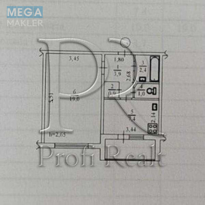 Продаж 1 кімнатної квартири (38/19/8), 1 пов. 9 пов. будинку, <a class="location-link" href="/kiev/" title="Недвижимость Київ">Київ</a>, <a class="location-link" href="/kiev/svyatoshinskij/" title="Недвижимость Святошинський район">Святошинський р-н</a>, Булгакова вулиця, 8А (изображение 14)