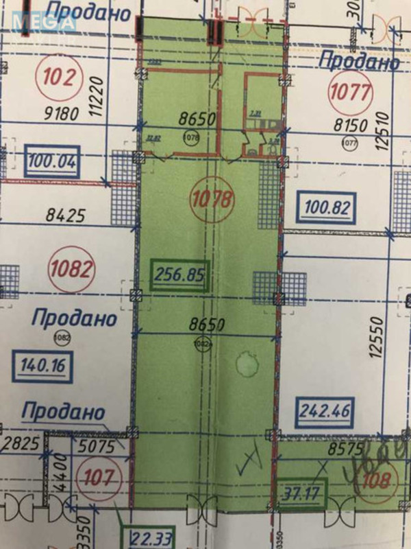 Оренда комерційної нерухомості, 250&nbsp;кв.м, под магазин, <a class="location-link" href="/kiev/" title="Недвижимость Київ">Київ</a>, <a class="location-link" href="/kiev/darnickij/" title="Недвижимость Дарницький район">Дарницький р-н</a>, Миколи Бажана просп., 17 (изображение 3)