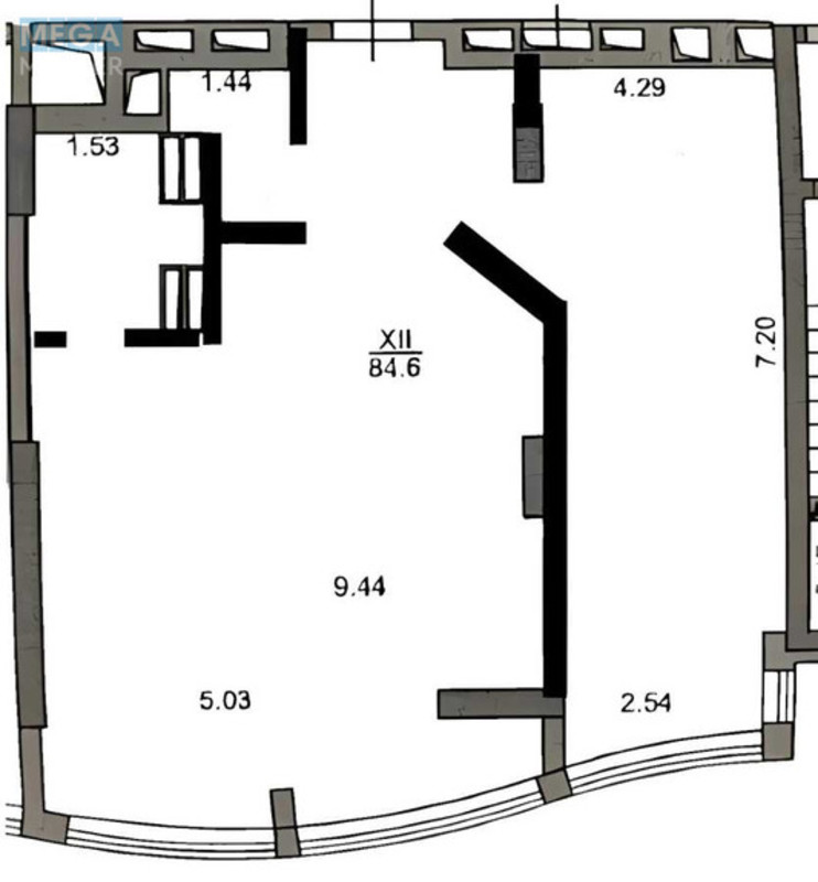 Оренда комерційної нерухомості, 85 кв.м, под офис, <a class="location-link" href="/kiev/" title="Недвижимость Київ">Київ</a>, <a class="location-link" href="/kiev/dneprovskij/" title="Недвижимость Дніпровський район">Дніпровський р-н</a>, Соборності просп., 30 (изображение 9)