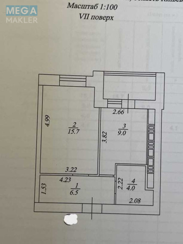 Продаж 1 кімнатної квартири (39,3/15/9), 7 пов. 10 пов. будинку, <a class="location-link" href="/vishnevoe/" title="Недвижимость Вишневе">Вишневе</a>, машинобудівників, 25 (изображение 2)