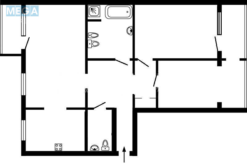 Продаж 3 кімнатної квартири (110/54/12,2), 13 пов. 18 пов. будинку, <a class="location-link" href="/kiev/" title="Недвижимость Київ">Київ</a>, <a class="location-link" href="/kiev/darnickij/" title="Недвижимость Дарницький район">Дарницький р-н</a>, Анни Ахматової вул., 43 (изображение 5)