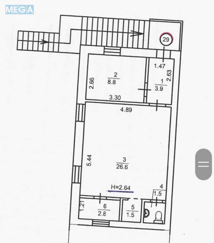 Продаж комерційної нерухомості, 45&nbsp;кв.м, под офис, <a class="location-link" href="/kiev/" title="Недвижимость Київ">Київ</a>, <a class="location-link" href="/kiev/podolskij/" title="Недвижимость Подільський район">Подільський р-н</a>, Петра Сагайдачного ул., 35 (изображение 7)