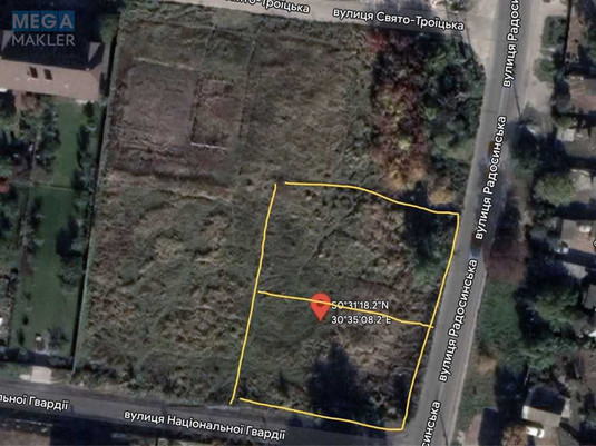 Продажа участка, 10&nbsp;соток, участок под жилую застройку, <a class="location-link" href="/kiev/" title="Недвижимость Київ">Київ</a>, <a class="location-link" href="/kiev/desnyanskij/" title="Недвижимость Деснянський район">Деснянський р-н</a>, Радосинская ул. (изображение 3)