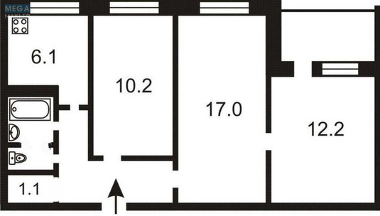 Продаж 3 кімнатної квартири (56/39/6), 2 пов. 9 пов. будинку, <a class="location-link" href="/kiev/" title="Недвижимость Київ">Київ</a>, <a class="location-link" href="/kiev/dneprovskij/" title="Недвижимость Дніпровський район">Дніпровський р-н</a>, Миропільська вул., 3 (изображение 22)