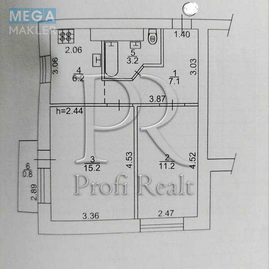 Продаж 2 кімнатної квартири (44/26/6), 7 пов. 9 пов. будинку, <a class="location-link" href="/kiev/" title="Недвижимость Київ">Київ</a>, <a class="location-link" href="/kiev/shevchenkovskij/" title="Недвижимость Шевченківський район">Шевченківський р-н</a>, Річна вулиця, 3 (изображение 12)