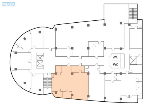 Оренда комерційної нерухомості, 132&nbsp;кв.м, под офис, <a class="location-link" href="/kiev/" title="Недвижимость Київ">Київ</a>, <a class="location-link" href="/kiev/dneprovskij/" title="Недвижимость Дніпровський район">Дніпровський р-н</a>, Евгения Сверстюка ул., 2А (изображение 7)