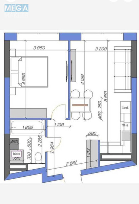 Продаж 1 кімнатної квартири (42/?/?), 10 пов. 25 пов. будинку, <a class="location-link" href="/kiev/" title="Недвижимость Київ">Київ</a>, <a class="location-link" href="/kiev/darnickij/" title="Недвижимость Дарницький район">Дарницький р-н</a>, Днепровская наб. (изображение 8)