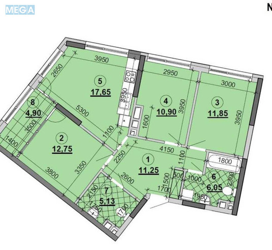 Продаж 3 кімнатної квартири (83/?/?), 12 пов. 25 пов. будинку, <a class="location-link" href="/kiev/" title="Недвижимость Київ">Київ</a>, <a class="location-link" href="/kiev/darnickij/" title="Недвижимость Дарницький район">Дарницький р-н</a>, Днепровская наб. (изображение 4)