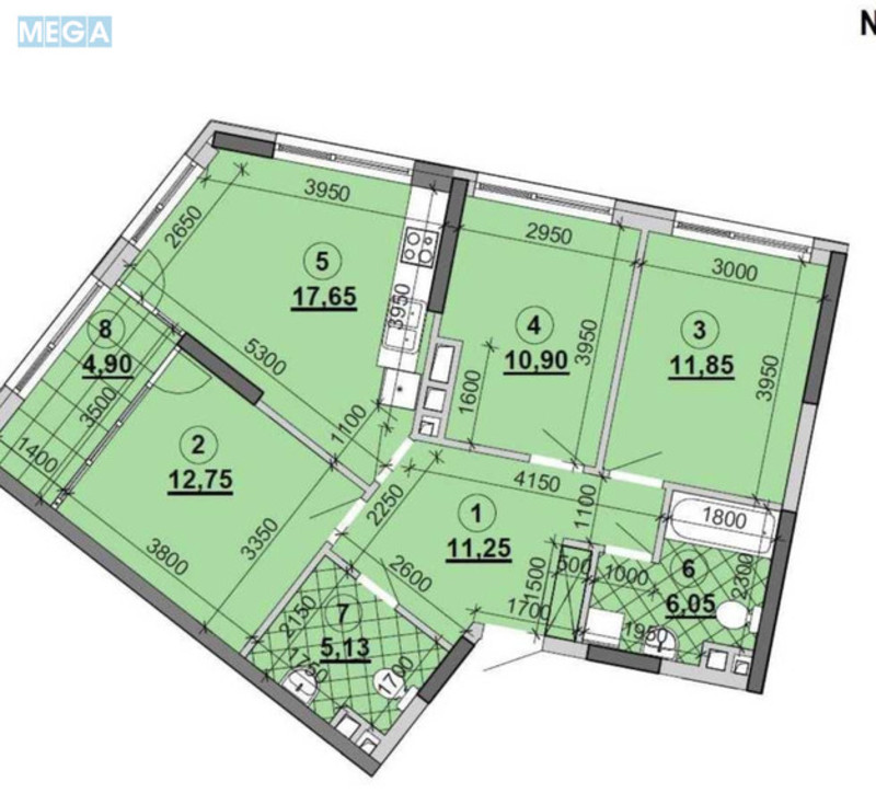 Продаж 3 кімнатної квартири (83/?/?), 12 пов. 25 пов. будинку, <a class="location-link" href="/kiev/" title="Недвижимость Київ">Київ</a>, <a class="location-link" href="/kiev/darnickij/" title="Недвижимость Дарницький район">Дарницький р-н</a>, Днепровская наб. (изображение 4)