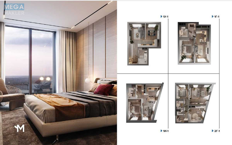 Продаж 1 кімнатної квартири (44,4/21/14), 33 пов. 34 пов. будинку, <a class="location-link" href="/kiev/" title="Недвижимость Київ">Київ</a>, <a class="location-link" href="/kiev/goloseevskij/" title="Недвижимость Голосіївський район">Голосіївський р-н</a>, Академіка Заболотного вул., 1б (изображение 5)