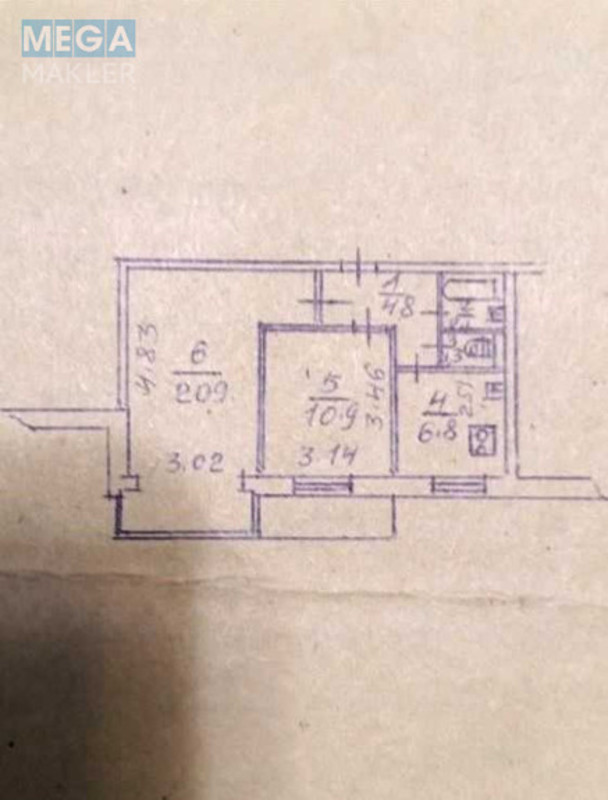Продаж 2 кімнатної квартири (47/30/7), 3 пов. 9 пов. будинку, <a class="location-link" href="/kiev/" title="Недвижимость Київ">Київ</a>, <a class="location-link" href="/kiev/dneprovskij/" title="Недвижимость Дніпровський район">Дніпровський р-н</a>, Энтузиастов ул., 25 (изображение 8)