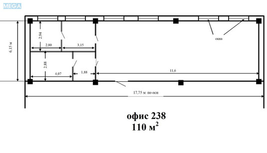 Оренда комерційної нерухомості, 110&nbsp;кв.м, под офис, <a class="location-link" href="/kiev/" title="Недвижимость Київ">Київ</a>, <a class="location-link" href="/kiev/podolskij/" title="Недвижимость Подільський район">Подільський р-н</a>, Викентия Хвойки ул., 18/14 (изображение 9)