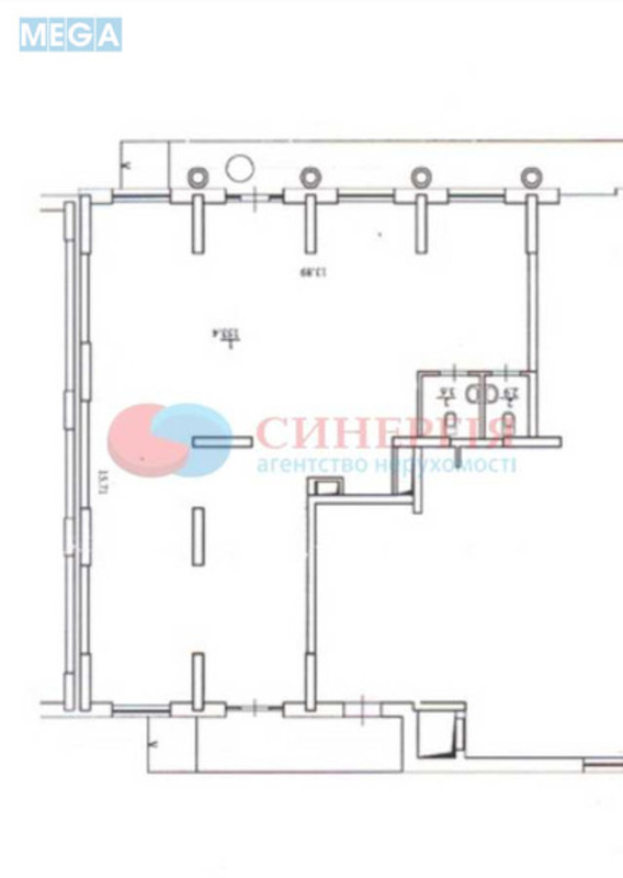 Оренда комерційної нерухомості, 160&nbsp;кв.м, под магазин, <a class="location-link" href="/kiev/" title="Недвижимость Київ">Київ</a>, <a class="location-link" href="/kiev/shevchenkovskij/" title="Недвижимость Шевченківський район">Шевченківський р-н</a>, Бульварно-Кудрявська вул., 17 (изображение 8)