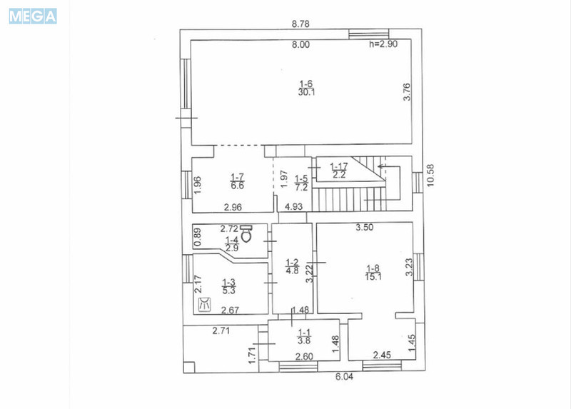 Продаж дома, 2&nbsp;поверху, 163&nbsp;кв.м, 5&nbsp;кімнат, ділянка 7&nbsp;соток, <a class="location-link" href="/irpen/" title="Недвижимость Ірпінь">Ірпінь</a>, Лінія 5, 5 (изображение 15)