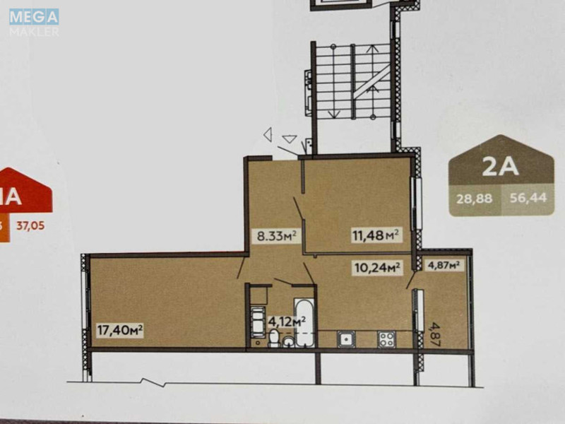 Продаж 2 кімнатної квартири (56,4/29/10,3), 3 пов. 6 пов. будинку, <a class="location-link" href="/kiev/" title="Недвижимость Київ">Київ</a>, <a class="location-link" href="/kiev/svyatoshinskij/" title="Недвижимость Святошинський район">Святошинський р-н</a>, Стеценка вул., 75Н (изображение 12)