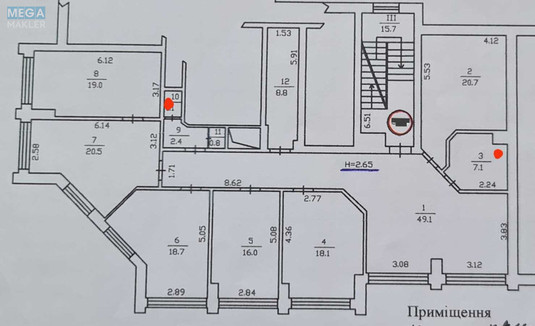 Оренда комерційної нерухомості, 183&nbsp;кв.м, под офис, <a class="location-link" href="/kiev/" title="Недвижимость Київ">Київ</a>, <a class="location-link" href="/kiev/svyatoshinskij/" title="Недвижимость Святошинський район">Святошинський р-н</a>, Академика Палладина просп., 18 (изображение 3)