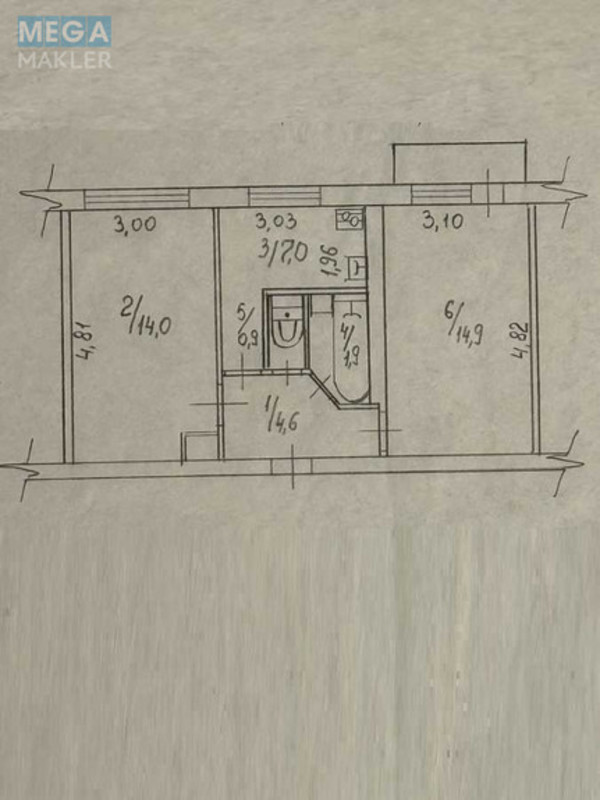 Продаж 2 кімнатної квартири (41/30/7), 5 пов. 5 пов. будинку, <a class="location-link" href="/kiev/" title="Недвижимость Київ">Київ</a>, <a class="location-link" href="/kiev/svyatoshinskij/" title="Недвижимость Святошинский район">Святошинский р-н</a>, Сімї Сосніних вул., 8 (изображение 11)