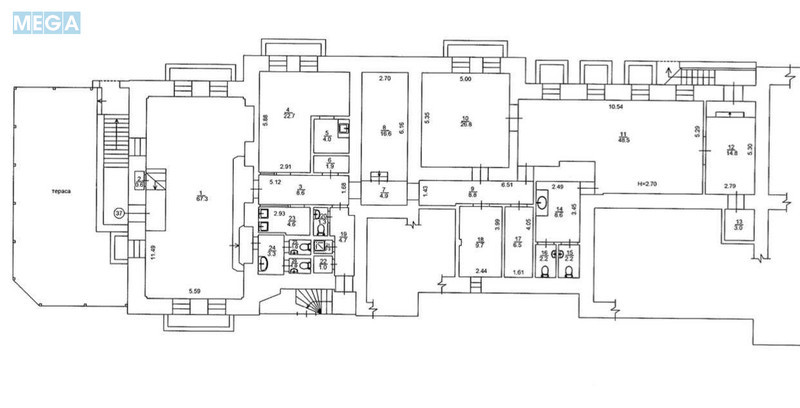 Продаж комерційної нерухомості, 275,40&nbsp;кв.м, под офис, <a class="location-link" href="/kiev/" title="Недвижимость Київ">Київ</a>, <a class="location-link" href="/kiev/pecherskij/" title="Недвижимость Печерський район">Печерський р-н</a>, Шелковичная ул., 10 (изображение 7)