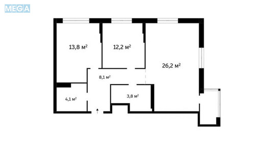 Продаж 2 кімнатної квартири (71,8/26/26), 12 пов. 16 пов. будинку, <a class="location-link" href="/kiev/" title="Недвижимость Київ">Київ</a>, <a class="location-link" href="/kiev/solomenskij/" title="Недвижимость Солом'янський район">Солом'янський р-н</a>, Любомира Гузара просп., 13 (изображение 18)