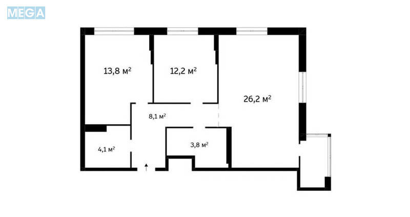 Продаж 2 кімнатної квартири (71,8/26/26), 12 пов. 16 пов. будинку, <a class="location-link" href="/kiev/" title="Недвижимость Київ">Київ</a>, <a class="location-link" href="/kiev/solomenskij/" title="Недвижимость Солом'янський район">Солом'янський р-н</a>, Любомира Гузара просп., 13 (изображение 18)