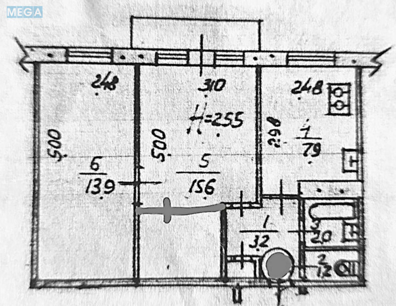 Продаж 2 кімнатної квартири (47/29/8), 6 пов. 9 пов. будинку, <a class="location-link" href="/kiev/" title="Недвижимость Київ">Київ</a>, <a class="location-link" href="/kiev/goloseevskij/" title="Недвижимость Голосіївський район">Голосіївський р-н</a>, Васильковская ул., 19/15 (изображение 13)