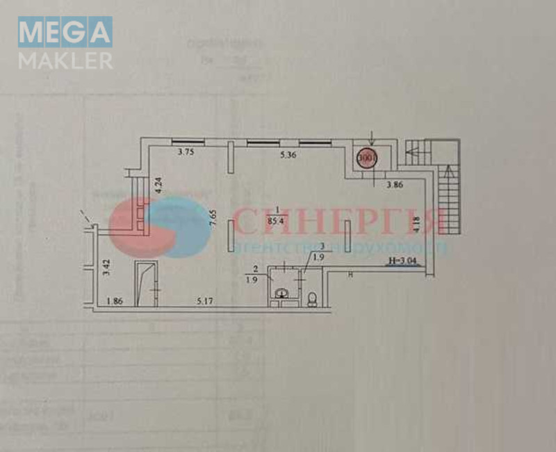 Продаж комерційної нерухомості, 89&nbsp;кв.м, <a class="location-link" href="/kiev/" title="Недвижимость Київ">Київ</a>, <a class="location-link" href="/kiev/solomenskij/" title="Недвижимость Солом'янський район">Солом'янський р-н</a>, Патріарха Мстислава Скрипника вул., 40 (изображение 15)