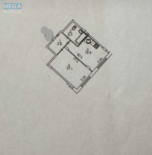 Продаж 1 кімнатної квартири (43/15/15), 1 пов. 12 пов. будинку, <a class="location-link" href="/kiev/" title="Недвижимость Київ">Київ</a>, <a class="location-link" href="/kiev/podolskij/" title="Недвижимость Подільський район">Подільський р-н</a>, Вишгородська вул., 45 (изображение 22)