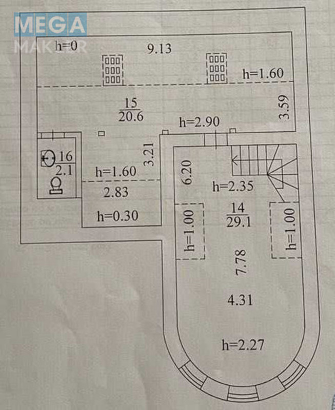 Продаж дома, 3&nbsp;поверху, 299&nbsp;кв.м, 5&nbsp;кімнат, ділянка 6&nbsp;соток, <a class="location-link" href="/kiev/" title="Недвижимость Київ">Київ</a>, <a class="location-link" href="/kiev/darnickij/" title="Недвижимость Дарницький район">Дарницький р-н</a>, 12-а Ентузіастів вул., 18 (изображение 8)