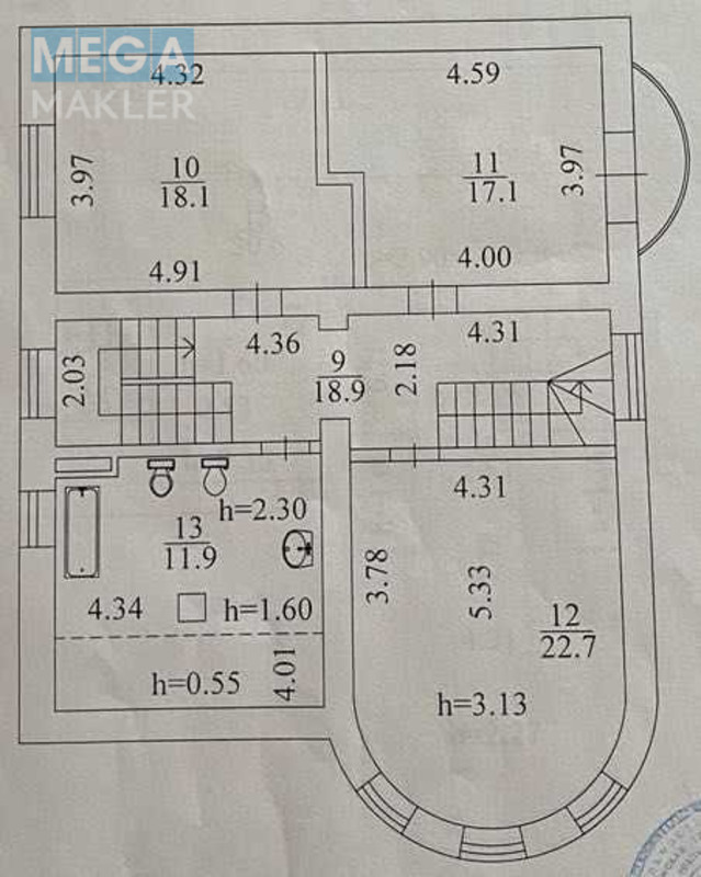 Продаж дома, 3&nbsp;поверху, 299&nbsp;кв.м, 5&nbsp;кімнат, ділянка 6&nbsp;соток, <a class="location-link" href="/kiev/" title="Недвижимость Київ">Київ</a>, <a class="location-link" href="/kiev/darnickij/" title="Недвижимость Дарницький район">Дарницький р-н</a>, 12-а Ентузіастів вул., 18 (изображение 9)