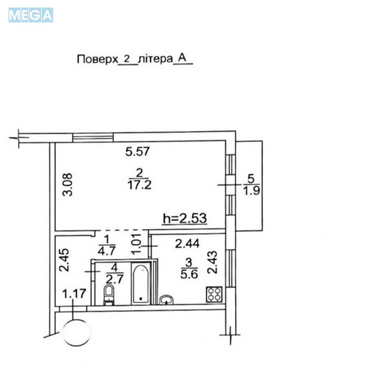 Продаж 1 кімнатної квартири (32/17/6), 2 пов. 5 пов. будинку, <a class="location-link" href="/kiev/" title="Недвижимость Київ">Київ</a>, <a class="location-link" href="/kiev/solomenskij/" title="Недвижимость Солом'янський район">Солом'янський р-н</a>, Героїв Севастополя вул., 12 (изображение 22)