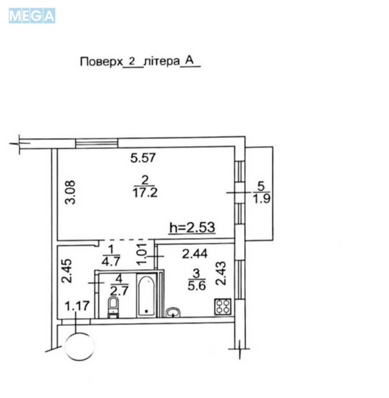Продаж 1 кімнатної квартири (32/17/6), 2 пов. 5 пов. будинку, <a class="location-link" href="/kiev/" title="Недвижимость Київ">Київ</a>, <a class="location-link" href="/kiev/solomenskij/" title="Недвижимость Солом'янський район">Солом'янський р-н</a>, Героїв Севастополя вул., 12 (изображение 22)