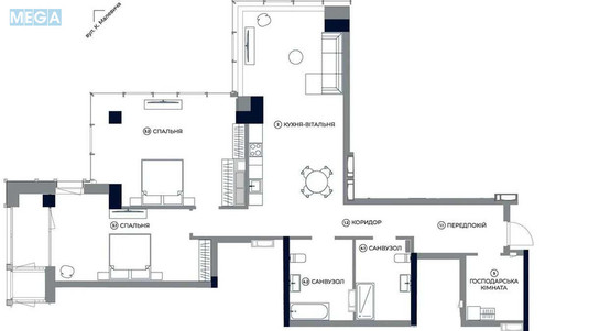 Продаж 2 кімнатної квартири (109/49/29), 16 пов. 33 пов. будинку, <a class="location-link" href="/kiev/" title="Недвижимость Київ">Київ</a>, <a class="location-link" href="/kiev/goloseevskij/" title="Недвижимость Голосіївський район">Голосіївський р-н</a>, Антоновича вул., 136 (изображение 13)