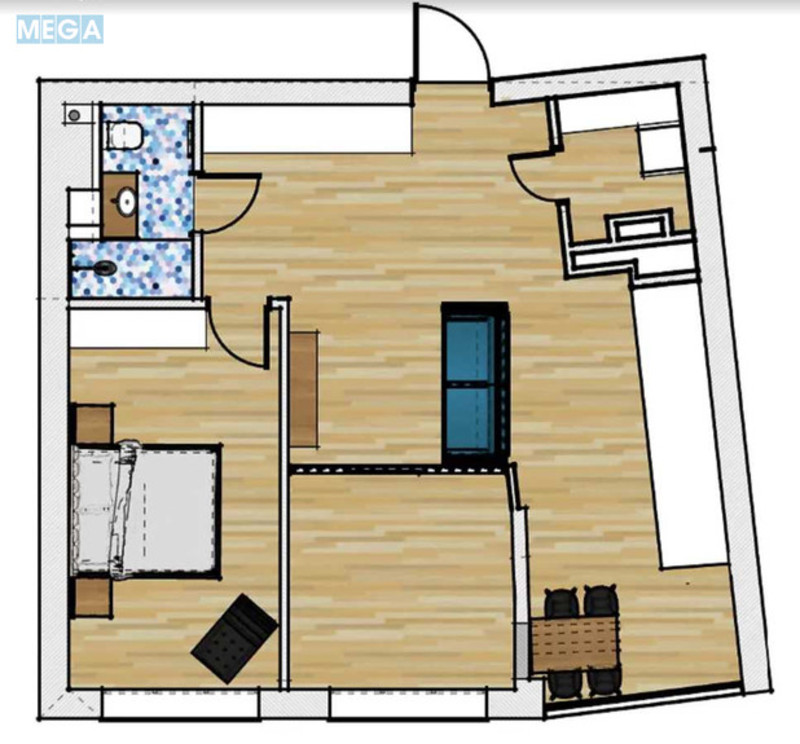 Продаж 2 кімнатної квартири (70/36/34), 5 пов. 10 пов. будинку, <a class="location-link" href="/kiev/" title="Недвижимость Київ">Київ</a>, <a class="location-link" href="/kiev/shevchenkovskij/" title="Недвижимость Шевченківський район">Шевченківський р-н</a>, Глибочицька вул., 13-5 (изображение 2)