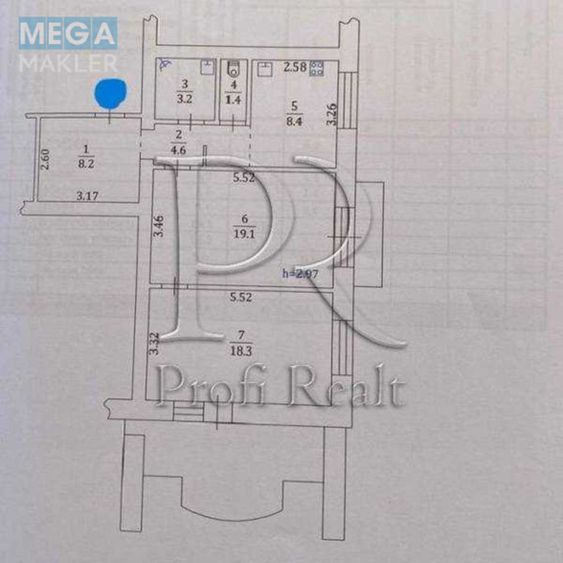 Продаж 2 кімнатної квартири (68/36/9), 3 пов. 5 пов. будинку, <a class="location-link" href="/kiev/" title="Недвижимость Київ">Київ</a>, <a class="location-link" href="/kiev/shevchenkovskij/" title="Недвижимость Шевченківський район">Шевченківський р-н</a>, Гончара Олеся вулиця, 79 (изображение 19)