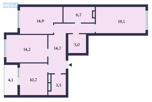 Продаж 3 кімнатної квартири (93/50/11), 2 пов. 16 пов. будинку, <a class="location-link" href="/kiev/" title="Недвижимость Київ">Київ</a>, <a class="location-link" href="/kiev/podolskij/" title="Недвижимость Подільський район">Подільський р-н</a>, Тираспольская ул., 52 (изображение 4)