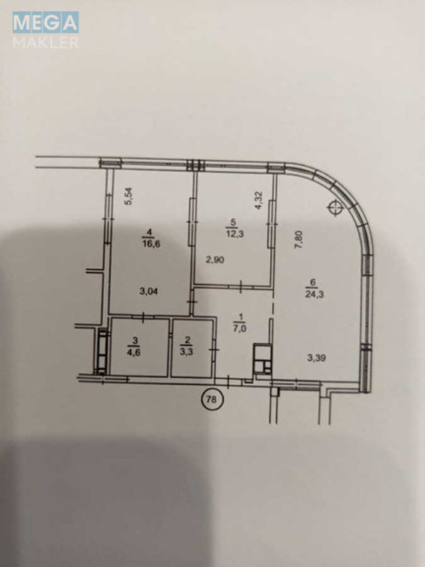 Продаж 2 кімнатної квартири (68,1/28/24,3), 12 пов. 25 пов. будинку, <a class="location-link" href="/kiev/" title="Недвижимость Київ">Київ</a>, <a class="location-link" href="/kiev/goloseevskij/" title="Недвижимость Голосіївський район">Голосіївський р-н</a>, Ужгородський пров., 4/1 (изображение 23)