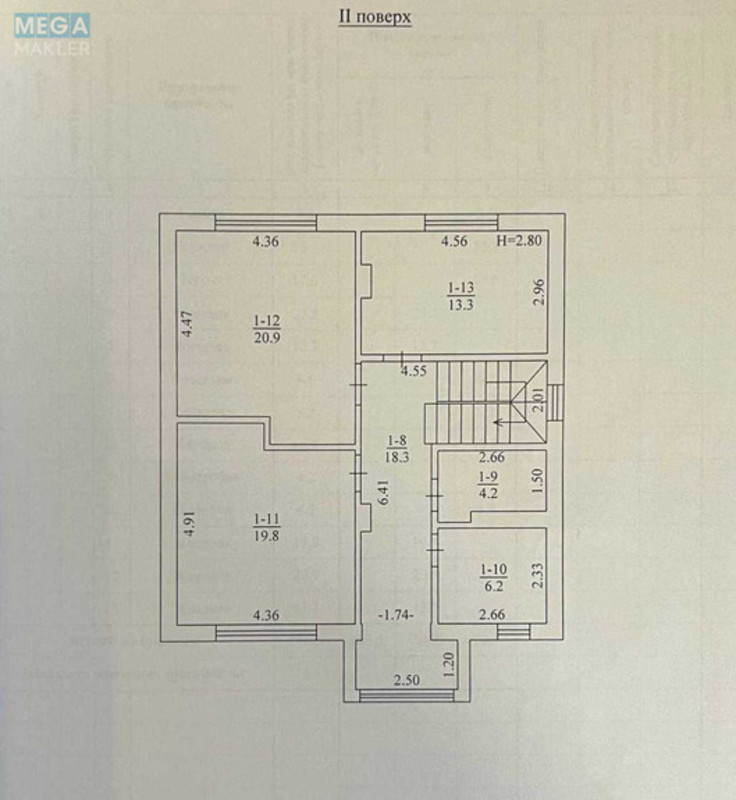 Продаж дома, 2&nbsp;поверху, 166,60&nbsp;кв.м, 5&nbsp;кімнат, ділянка 4,60&nbsp;сотки, <a class="location-link" href="/belogorodka-selo-kv/" title="Недвижимость Білогородка">Білогородка</a>, Весняна, 6 (изображение 21)