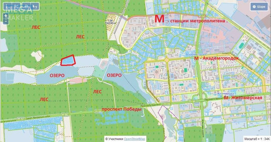 Продажа участка, 16&nbsp;соток, участок под жилую застройку, <a class="location-link" href="/kiev/" title="Недвижимость Київ">Київ</a>, <a class="location-link" href="/kiev/svyatoshinskij/" title="Недвижимость Святошинський район">Святошинський р-н</a>, Обуховская ул. (изображение 4)