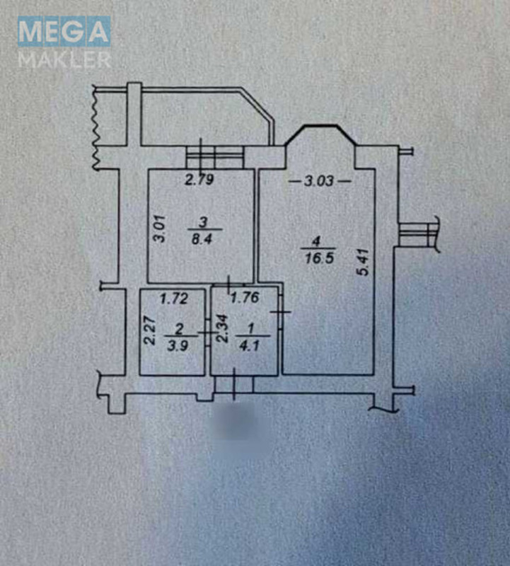 Продаж 1 кімнатної квартири (38/16/9), 2 пов. 11 пов. будинку, <a class="location-link" href="/petrovskoe-selo-kv-kievo-svyatoshinskij-rajon/" title="Недвижимость Петрівське">Петрівське</a>, Бульвар Лесі Українки, 8 (изображение 20)