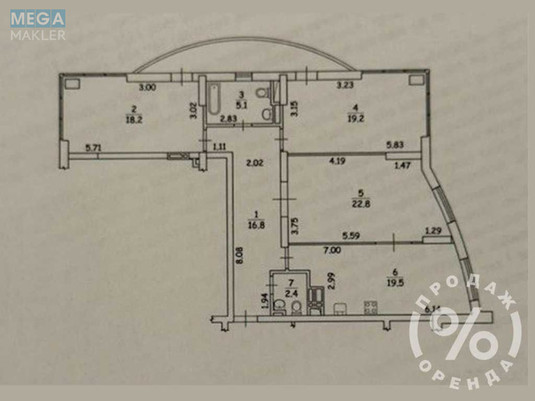 Продаж 3 кімнатної квартири (106/?/19), 7 пов. 27 пов. будинку, <a class="location-link" href="/kiev/" title="Недвижимость Київ">Київ</a>, <a class="location-link" href="/kiev/dneprovskij/" title="Недвижимость Дніпровський район">Дніпровський р-н</a>, Юрія Шумського вул., 5 (изображение 16)