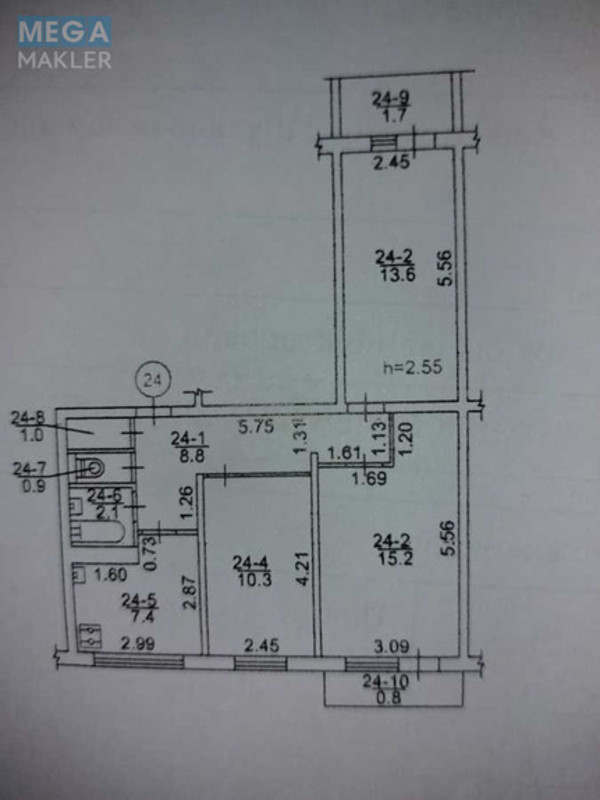 Продаж 3 кімнатної квартири (62/39/8), 6 пов. 9 пов. будинку, <a class="location-link" href="/kiev/" title="Недвижимость Київ">Київ</a>, <a class="location-link" href="/kiev/dneprovskij/" title="Недвижимость Дніпровський район">Дніпровський р-н</a>, Романа Шухевича просп., 26б (изображение 2)
